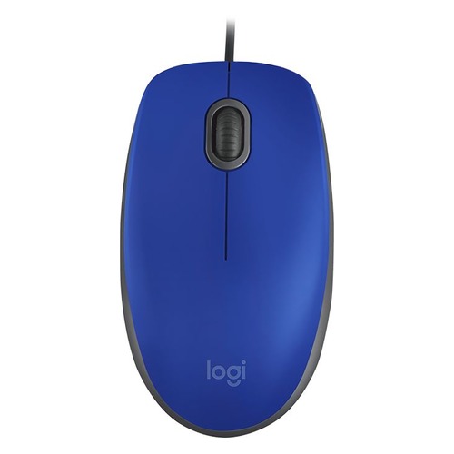 Мышь LOGITECH M110, оптическая, проводная, USB, синий [910-005488]