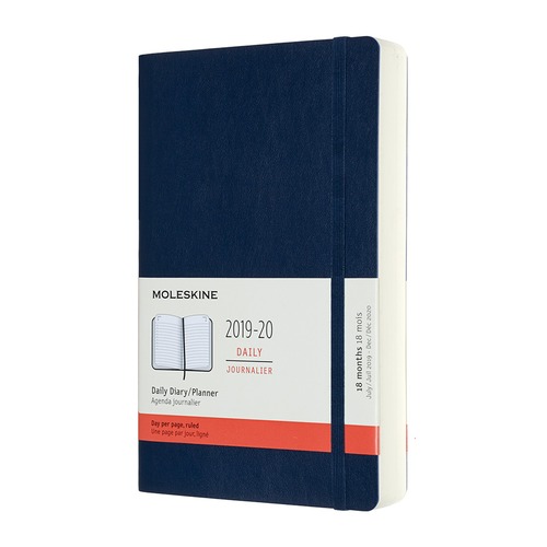 Ежедневник MOLESKINE Academic Large, датированный на 18 месяцев, 592стр., синий, 1 шт [dsb2018dc3y20f]