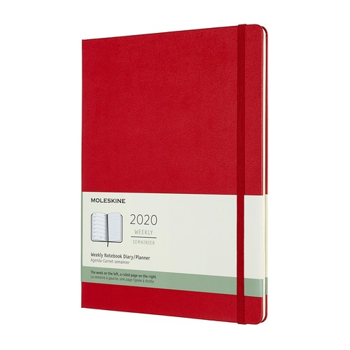 Еженедельник MOLESKINE Classic WKNT, датированный на 12 месяцев, 144стр., красный, 1 шт [dhf212wn4]