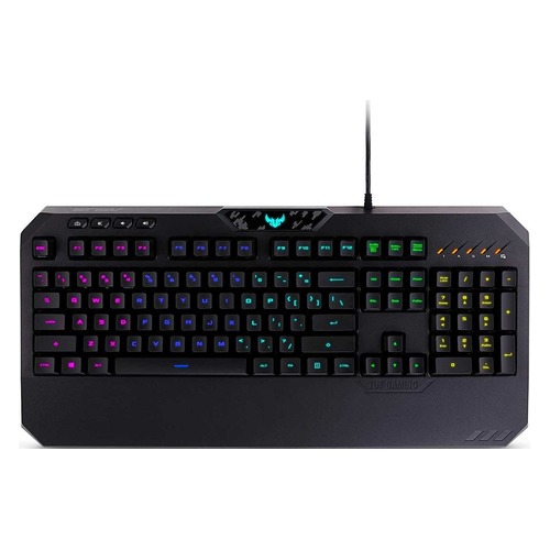 Клавиатура ASUS TUF Gaming K5, USB, c подставкой для запястий, черный [90mp0130-b0ra00]