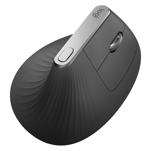 Мышь LOGITECH MX Vertical, вертикальная, оптическая, беспроводная, черный [910-005448]