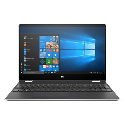 Ноутбук HP Pavilion x360 15-dq0000ur, 15.6", IPS, Intel Core i3 8145U 2.1ГГц, 4Гб, 16Гб Intel Optane, 1000Гб, Intel UHD Graphics 620, Windows 10, 6PS44EA, серебристый