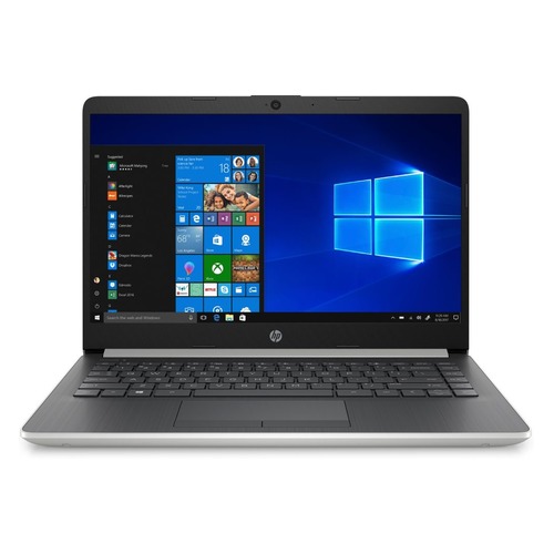 Ноутбук HP 14-dk0001ur, 14", IPS, AMD A6 9225 2.6ГГц, 4Гб, 128Гб SSD, AMD Radeon R4, Windows 10, 6NC25EA, серебристый