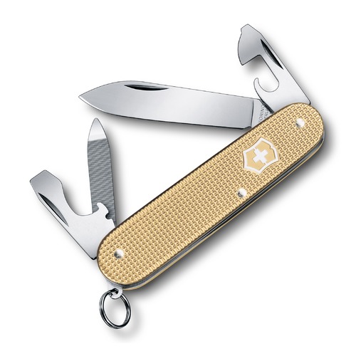 Складной нож VICTORINOX Alox Cadet, 9 функций, 84мм, золотистый [0.2601.l19]