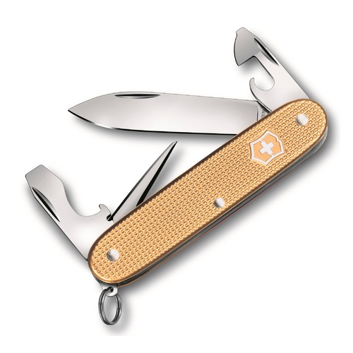 Складной нож VICTORINOX Alox Pioneer, 8 функций, 91мм, золотистый [0.8201.l19]