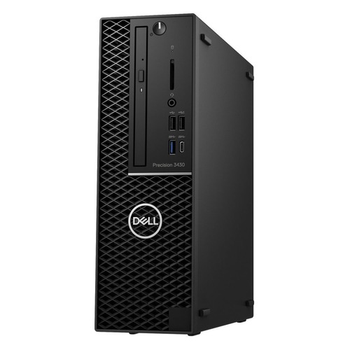 Рабочая станция DELL Precision 3430, Intel Core i7 8700, DDR4 8Гб, 1000Гб, AMD Radeon Pro WX 4100 - 4096 Мб, DVD-RW, Windows 10 Professional, черный [3430-5642]