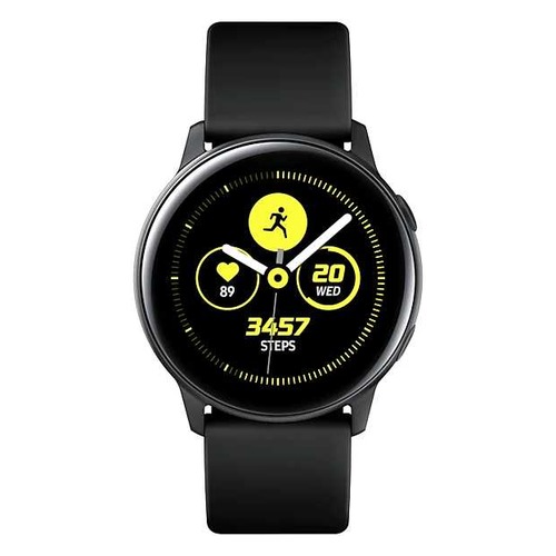 Смарт-часы SAMSUNG Galaxy Watch Active, 39.5мм, 1.1", черный / черный [sm-r500nzkaser]