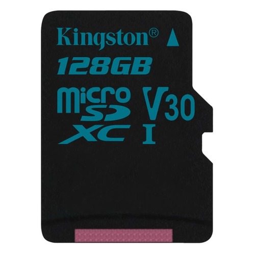 Карта памяти microSDXC UHS-I U3 KINGSTON Canvas Go 128 ГБ, 90 МБ/с, Class 10, SDCG2/128GBSP, 1 шт.