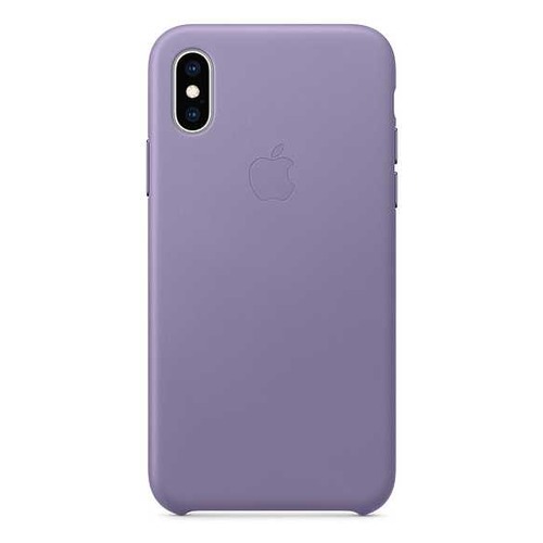 Чехол (клип-кейс) APPLE Leather Case, для Apple iPhone XS, сиреневый [mvfr2zm/a]