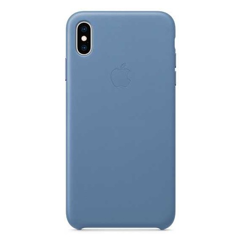 Чехол (клип-кейс) APPLE Leather Case, для Apple iPhone XS Max, голубой [mvfx2zm/a]