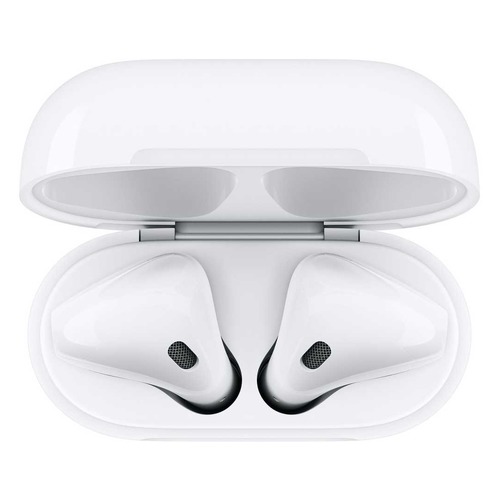 Наушники с микрофоном APPLE AirPods, with Wireless Charging Case, Bluetooth, вкладыши, белый [mrxj2ru/a]