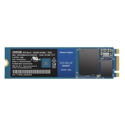 SSD накопитель WD Blue WDS250G1B0C 250Гб, M.2 2280, PCI-E x2, NVMe