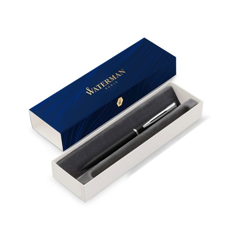 Ручка шариковая Waterman Graduate Allure (2068192) Black M синие чернила подар.кор.