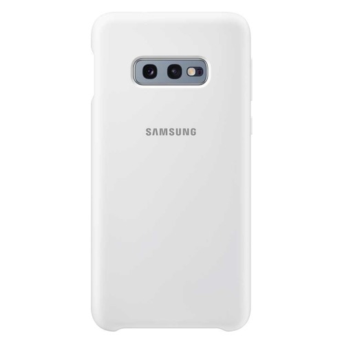 Чехол (клип-кейс) SAMSUNG Silicone Cover, для Samsung Galaxy S10e, белый [ef-pg970twegru]