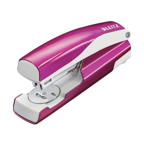 Степлер Esselte 55022023 Leitz NeXXt WOW 24/6 26/6 (30листов) встроенный антистеплер розовый металли