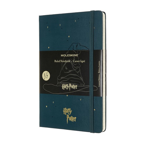 Блокнот Moleskine LE HARRY POTTER Large 130х210мм 192стр. линейка твердая обложка темно-зеленый