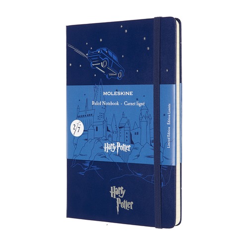 Блокнот Moleskine LE HARRY POTTER Large 130х210мм 192стр. линейка твердая обложка синий