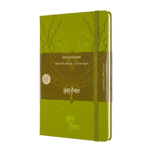 Блокнот Moleskine LE HARRY POTTER Large 130х210мм 192стр. линейка твердая обложка светло-зеленый