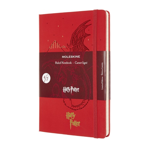 Блокнот Moleskine LE HARRY POTTER 130х210мм 192стр. линейка твердая обложка красный