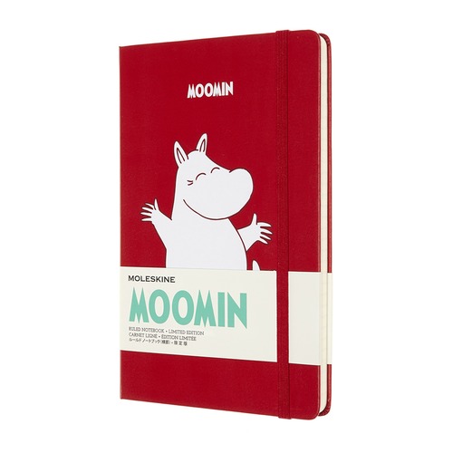 Блокнот Moleskine LE MOONIM 130х210мм 192стр. линейка твердая обложка красный