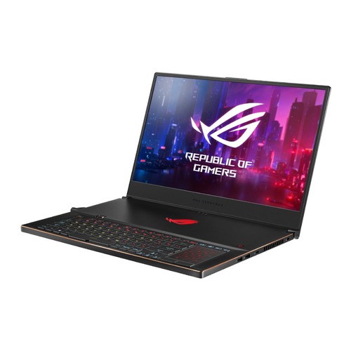 Ноутбук ASUS ROG GX701GV-EV006, 17.3", IPS, Intel Core i7 8750H 2.2ГГц, 16Гб, 512Гб SSD, nVidia GeForce RTX 2060 - 6144 Мб, noOS, 90NR0201-M00380, черный