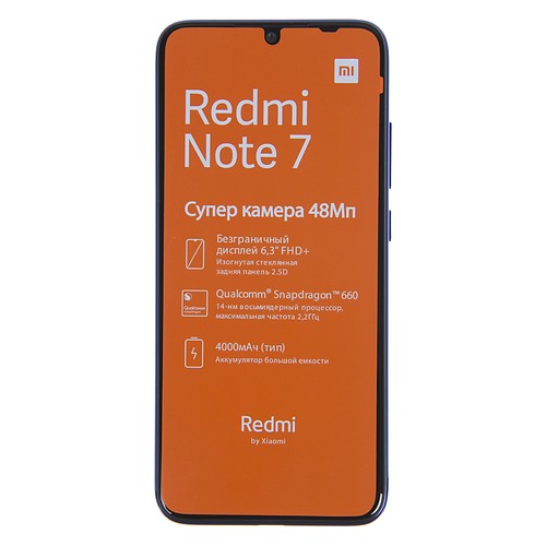 Смартфон XIAOMI Redmi Note 7 64Gb, синий