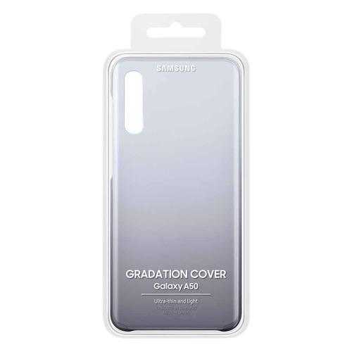 Чехол (клип-кейс) SAMSUNG Gradation Cover, для Samsung Galaxy A50, черный [ef-aa505cbegru]