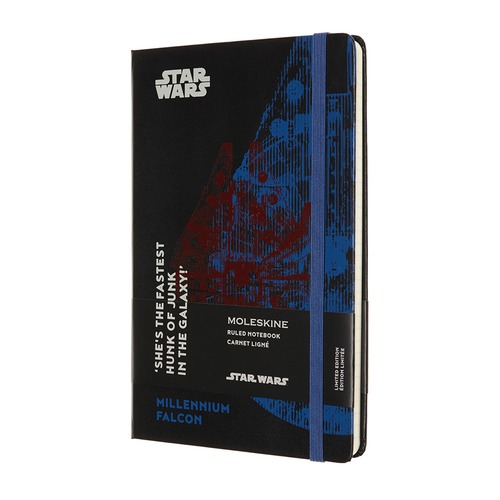 Блокнот Moleskine LE STAR WARS Large 130х210мм 192стр. линейка твердая обложка черный