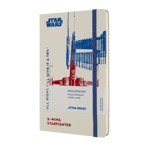 Блокнот Moleskine LE STAR WARS Large 130х210мм 192стр. линейка твердая обложка белый