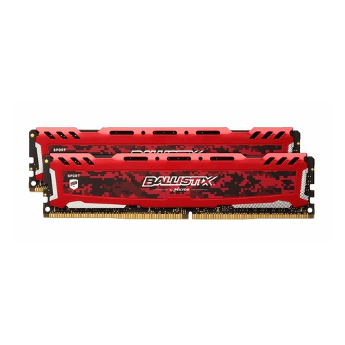 Модуль памяти CRUCIAL Ballistix Sport LT BLS2K4G4D26BFSE DDR4 - 2x 4Гб 2666, DIMM, Ret