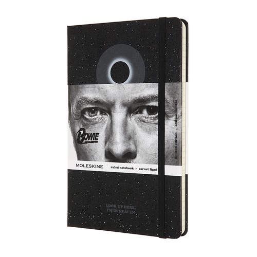 Блокнот Moleskine LE DAVID BOWIE Large 130х210мм 192стр. линейка твердая обложка черный