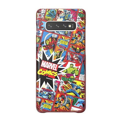 Чехол (клип-кейс) SAMSUNG Marvel Case MComics, для Samsung Galaxy S10+, красный [gp-g975hifghwh]