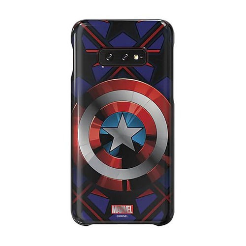 Чехол (клип-кейс) SAMSUNG Marvel Case Camerica, для Samsung Galaxy S10e, синий [gp-g970hifghwc]