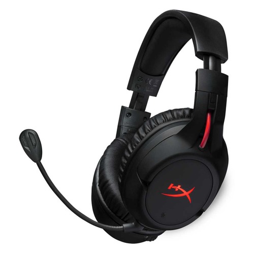 Гарнитура игровая HYPERX Cloud Flight, накладные, радио, черный [hx-hscf-bk/em]