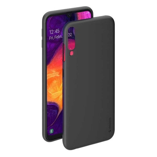 Чехол (клип-кейс) DEPPA Gel Color, для Samsung Galaxy A50, черный [86657/87193]