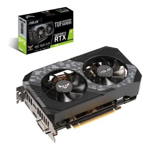 Видеокарта ASUS nVidia GeForce RTX 2060 , TUF-RTX2060-O6G-GAMING, 6Гб, GDDR6, OC, Ret