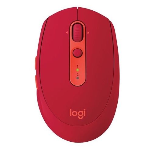 Мышь LOGITECH M590, оптическая, беспроводная, USB, красный [910-005199]