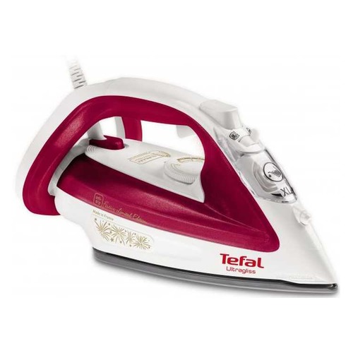 Утюг TEFAL FV4912E0, 2400Вт, белый/ красный [1830007022]