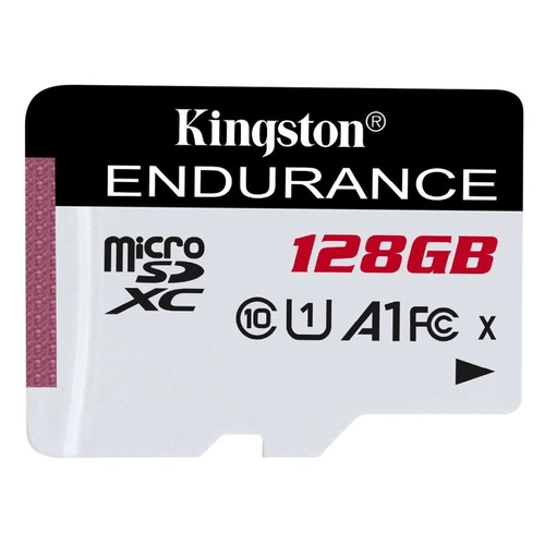 Карта памяти microSDXC UHS-I U1 KINGSTON High Endurance 128 ГБ, 95 МБ/с, Class 10, SDCE/128GB, 1 шт.