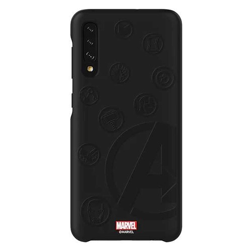 Чехол (клип-кейс) SAMSUNG Marvel Case Avengers4, для Samsung Galaxy A50, черный [gp-fga505hibjw]