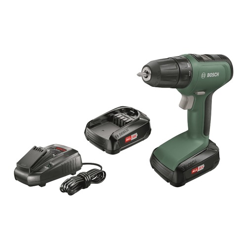 Дрель-шуруповерт BOSCH UniversalDrill 18, с двумя аккумуляторами [06039c8002]