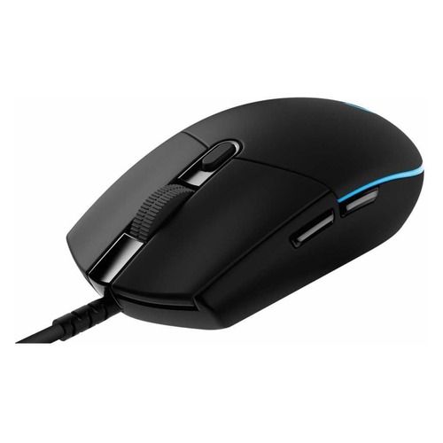 Мышь LOGITECH G PRO Lightspeed Hero, игровая, оптическая, проводная, USB, черный [910-005440]