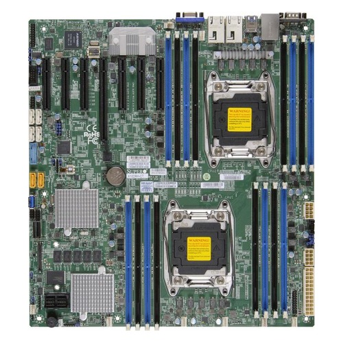 Серверная материнская плата SUPERMICRO MBD-X10DRH-CT-O, Ret