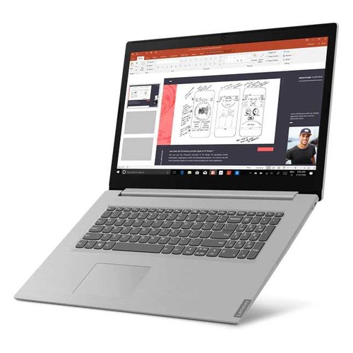 Ноутбук LENOVO IdeaPad L340-17API, 17.3", AMD Ryzen 7 3700U 2.3ГГц, 4Гб, 1000Гб, 128Гб SSD, AMD Radeon Vega 10, Windows 10, 81LY0025RU, серый