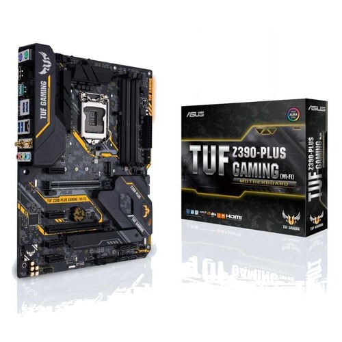 Материнская плата ASUS TUF Z390-PLUS GAMING (WI-FI), LGA 1151v2, Intel Z390, ATX, Ret