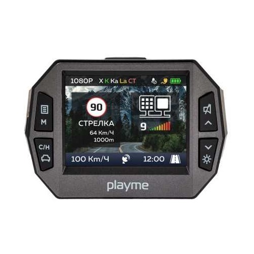Видеорегистратор с радар-детектором Playme P600SG GPS черный