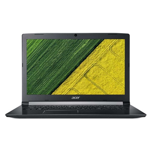 Ноутбук ACER Aspire A517-51G-34Q2, 17.3", Intel Core i3 8130U 2.2ГГц, 4Гб, 256Гб SSD, nVidia GeForce Mx130 - 2048 Мб, DVD-RW, Linux, NX.GVQER.009, черный