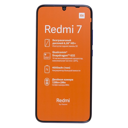 Смартфон XIAOMI Redmi 7 64Gb, синий