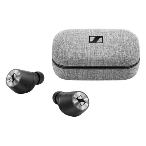 Наушники с микрофоном SENNHEISER Momentum True Wireless M3 IETW, Bluetooth, вкладыши, черный/серебристый [508524]