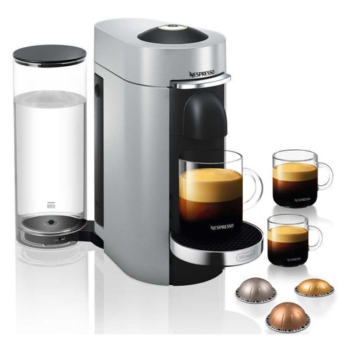 Капсульная кофеварка DELONGHI Nespresso ENV155.S, 1600Вт, цвет: серебристый [0132191928]
